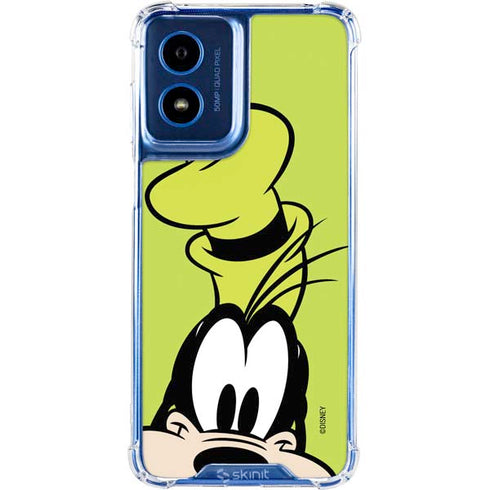 Disney Friends Goofy Up Close Moto G Play 4G (2024) Clear Case