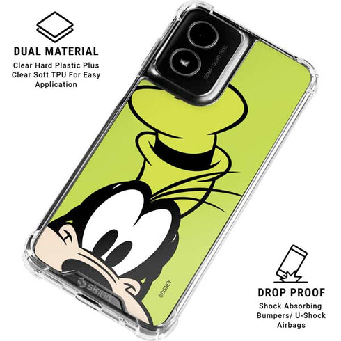 Disney Friends Goofy Up Close Moto G Power 5G (2024) Clear Case