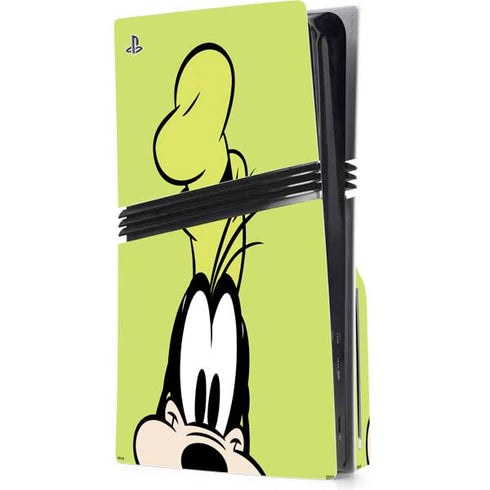 Disney Friends Goofy Up Close PS5 Pro Disk Console Skin