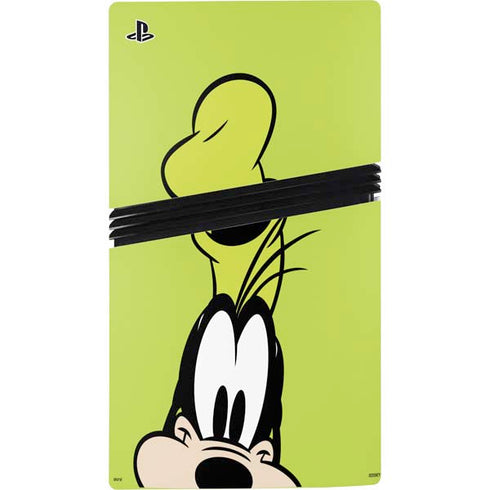 Disney Friends Goofy Up Close PS5 Pro Disk Console Skin