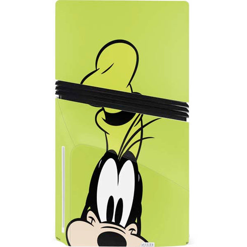 Disney Friends Goofy Up Close PS5 Pro Disk Console Skin
