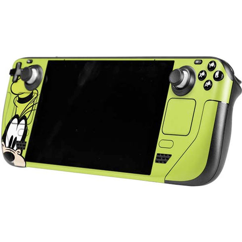 Disney Friends Goofy Up Close Steam Deck Handheld Gaming Computer OLED Skin