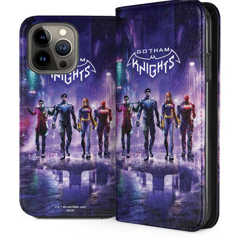 DC Comics Gotham Knights Characters iPhone 14 Pro Max Folio Case