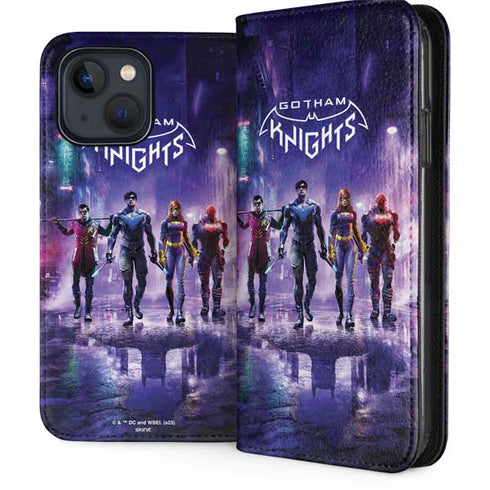 DC Comics Gotham Knights Characters iPhone 15 Plus Folio Case