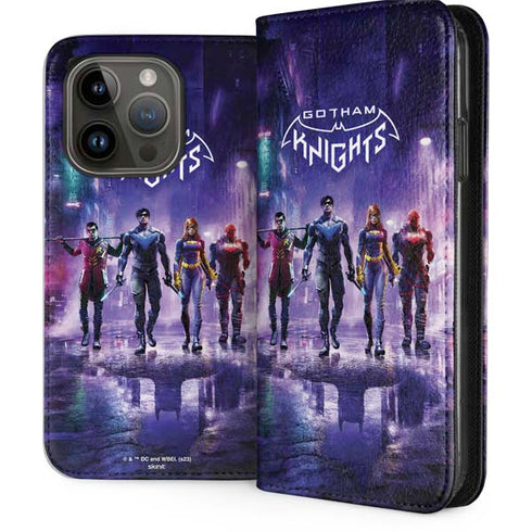 DC Comics Gotham Knights Characters iPhone 15 Pro Folio Case