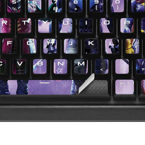 DC Comics Gotham Knights Characters K95 RGB PLATINUM Mechanical Gaming Keyboard Skin