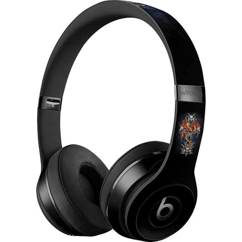 Gothic Dragon & Skull Cross by Sarah Richter Beats Solo 3 Wireless Skin