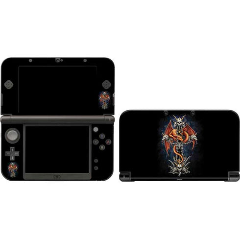 Gothic Dragon & Skull Cross by Sarah Richter Nintendo Skins