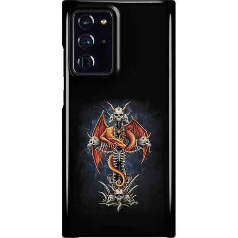Gothic Dragon & Skull Cross by Sarah Richter Galaxy Cases