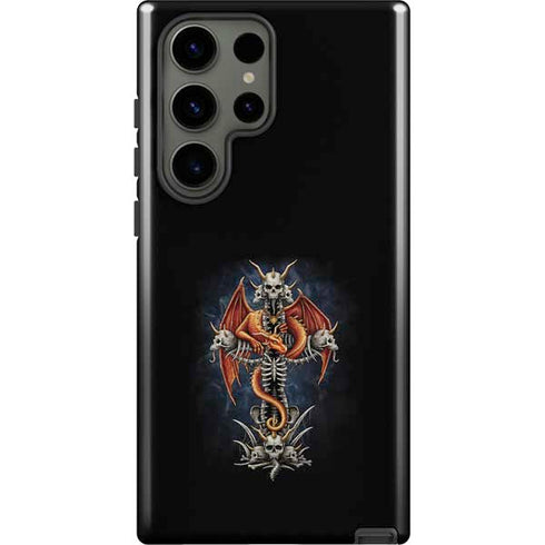 Gothic Dragon & Skull Cross by Sarah Richter Galaxy S23 Ultra Pro Case
