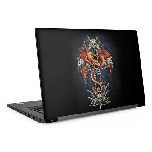 Gothic Dragon & Skull Cross by Sarah Richter Dell Latitude Skin