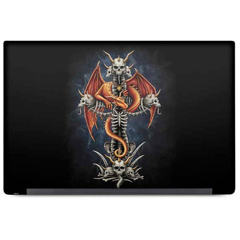 Gothic Dragon & Skull Cross by Sarah Richter Dell Latitude Skin