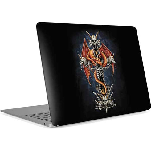 Gothic Dragon & Skull Cross by Sarah Richter Apple MacBook Air Skin