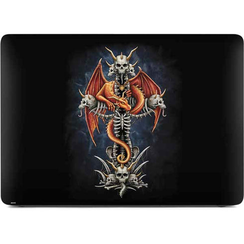 Gothic Dragon & Skull Cross by Sarah Richter Apple MacBook Air Skin