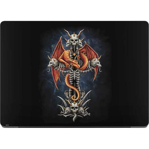 Gothic Dragon & Skull Cross by Sarah Richter Apple MacBook Pro 14-inch Skin