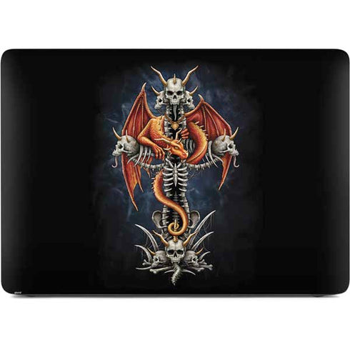 Gothic Dragon & Skull Cross by Sarah Richter Apple MacBook Pro 16-inch Skin