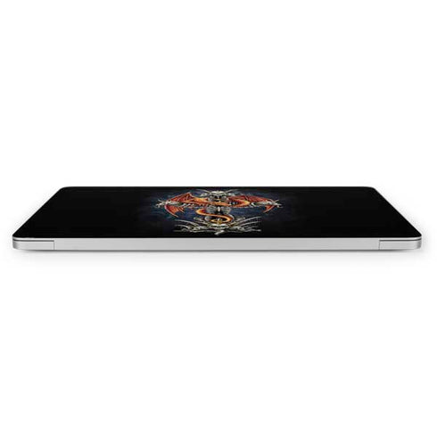 Gothic Dragon & Skull Cross by Sarah Richter Apple MacBook Pro 16-inch Skin