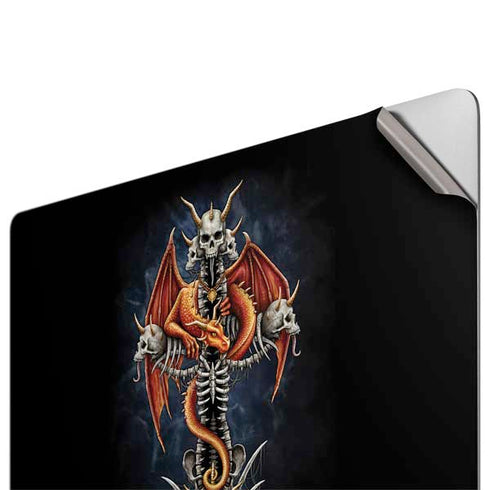 Gothic Dragon & Skull Cross by Sarah Richter Apple MacBook Pro 16-inch Skin
