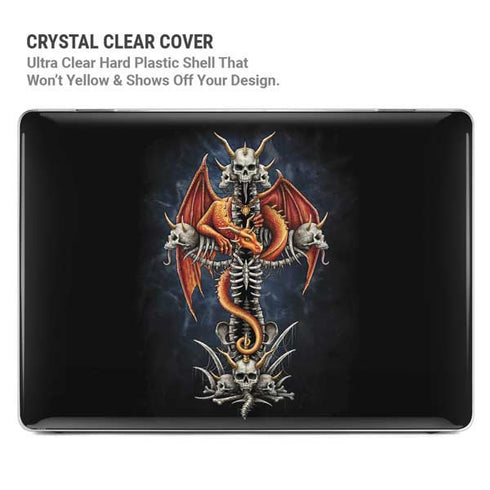 Gothic Dragon & Skull Cross by Sarah Richter MacBook Cases