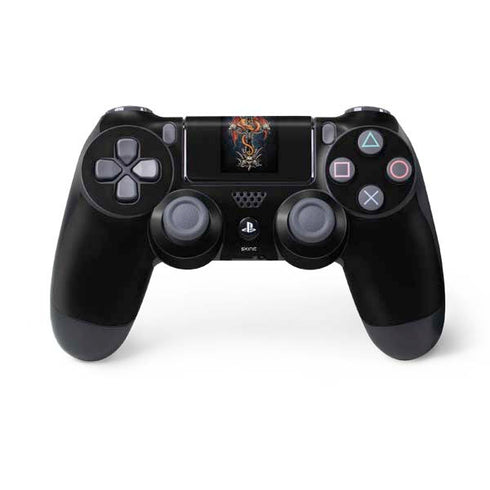 Gothic Dragon & Skull Cross by Sarah Richter PlayStation PS4 Skins