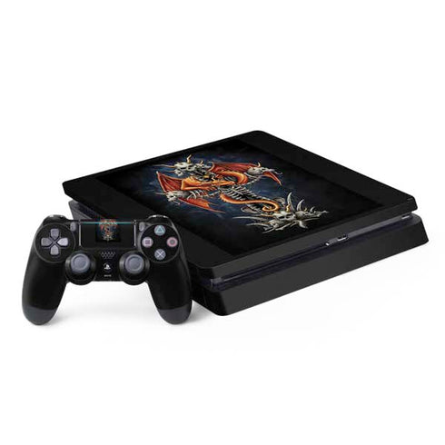 Gothic Dragon & Skull Cross by Sarah Richter PlayStation PS4 Skins