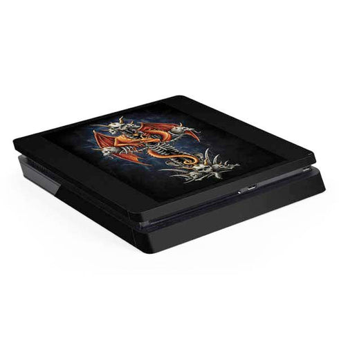 Gothic Dragon & Skull Cross by Sarah Richter PlayStation PS4 Skins