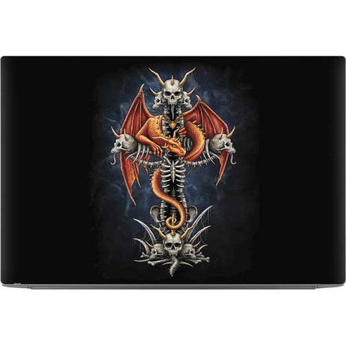 Gothic Dragon & Skull Cross by Sarah Richter Dell XPS Skin
