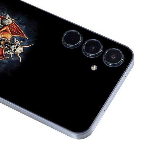 Gothic Dragon & Skull Cross by Sarah Richter Galaxy A36 5G Skin