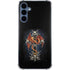 Gothic Dragon & Skull Cross by Sarah Richter Galaxy A55 5G Clear Case