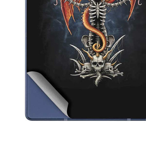 Gothic Dragon & Skull Cross by Sarah Richter Galaxy Z Fold6 Skin