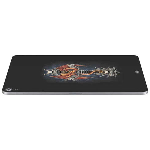 Gothic Dragon & Skull Cross by Sarah Richter Apple iPad Air Skin