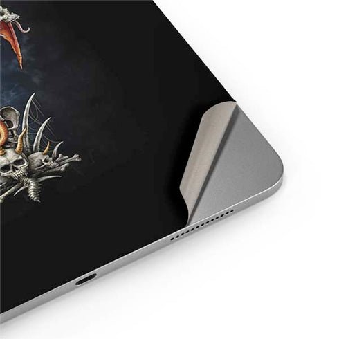 Gothic Dragon & Skull Cross by Sarah Richter Apple iPad Air Skin