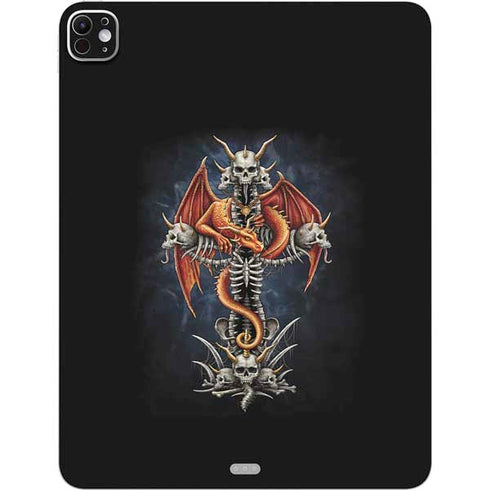 Gothic Dragon & Skull Cross by Sarah Richter iPad Pro 13in M4 (2024) Skin