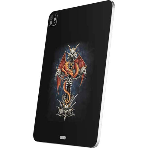 Gothic Dragon & Skull Cross by Sarah Richter iPad Pro 13in M4 (2024) Skin