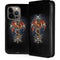 Gothic Dragon & Skull Cross by Sarah Richter iPhone 13 Pro Folio Case