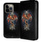 Gothic Dragon & Skull Cross by Sarah Richter iPhone 14 Pro Max Folio Case