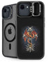 Gothic Dragon & Skull Cross by Sarah Richter iPhone 16e Kickstand Case