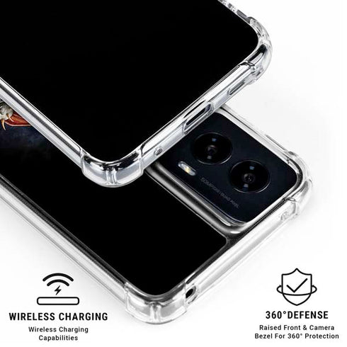Gothic Dragon & Skull Cross by Sarah Richter Moto G Power 5G (2024) Clear Case