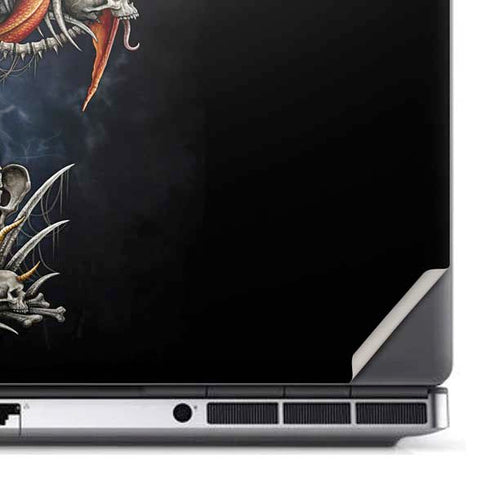Gothic Dragon & Skull Cross by Sarah Richter Dell Precision Skin