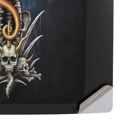 Gothic Dragon & Skull Cross by Sarah Richter PS5 Pro Console Skin