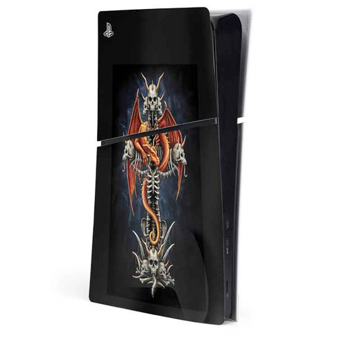 Gothic Dragon & Skull Cross by Sarah Richter PlayStation PS5 Skins