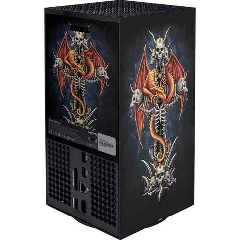 Gothic Dragon & Skull Cross by Sarah Richter Xbox Series X Bundle Skin