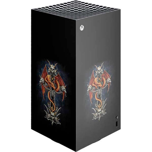 Gothic Dragon & Skull Cross by Sarah Richter Xbox Series X Skins