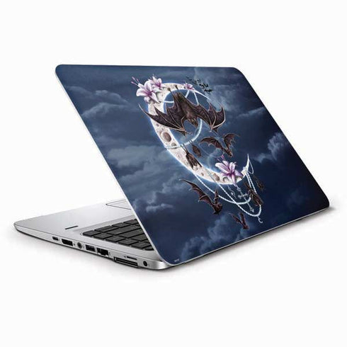 Gothic Moon with Bats and Flowers by Sarah Richter HP Elitebook Skin