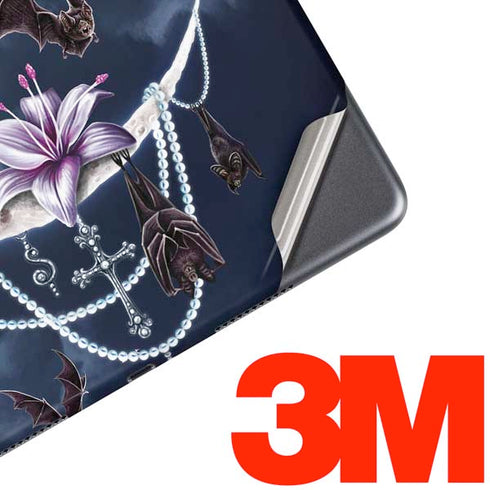Gothic Moon with Bats and Flowers by Sarah Richter iPad Skins