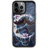 Gothic Moon with Bats and Flowers by Sarah Richter iPhone Cases