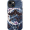Gothic Moon with Bats and Flowers by Sarah Richter iPhone 15 Impact Case