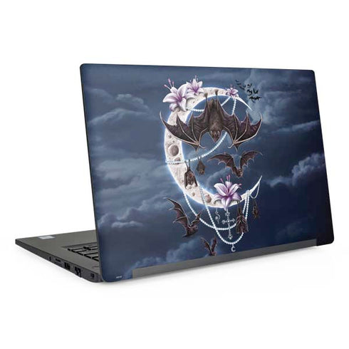 Gothic Moon with Bats and Flowers by Sarah Richter Dell Latitude Skin