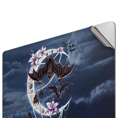 Gothic Moon with Bats and Flowers by Sarah Richter Apple MacBook Pro 16-inch Skin