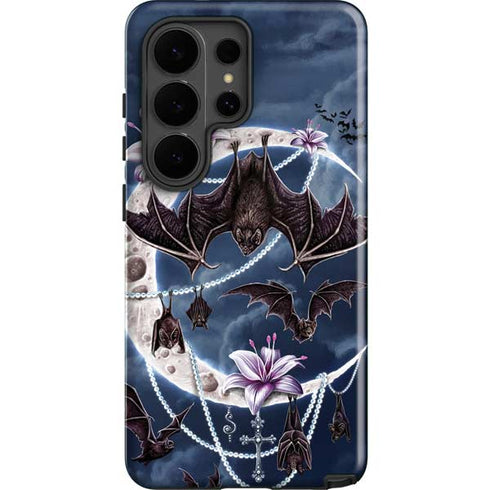 Gothic Moon with Bats and Flowers by Sarah Richter Galaxy S26 Ultra Impact Case